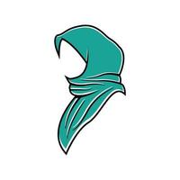 Hijab-Logo-Icon-Design-Vorlagenvektor vektor