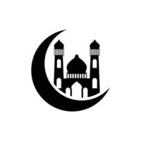 Moschee-Icon-Design-Vorlage vektor