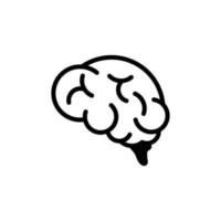 Gehirn-Icon-Design-Vorlage vektor