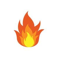 Feuer-Icon-Design-Vorlage vektor