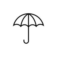 paraply ikon formgivningsmall vektor