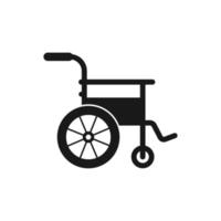 Rollstuhl-Logo-Icon-Design-Vektor vektor