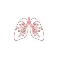 Lungen-Icon-Design-Vorlage vektor