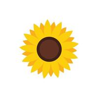 Sonnenblumen-Logo-Icon-Design-Vorlagenvektor vektor