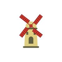 Design-Vorlage für Windmühlen-Cliparts