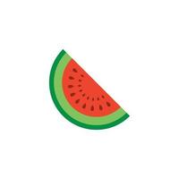 Wassermelonen-Icon-Design-Vorlage vektor