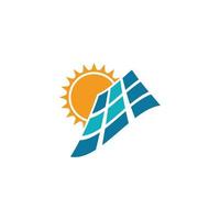 Solarenergie-Logo-Icon-Design-Vorlagenvektor vektor