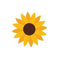 Sonnenblumen-Logo-Icon-Design-Vorlagenvektor vektor