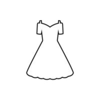klänning ikon design mall vektor