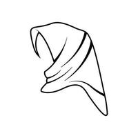 hijab logotyp ikon designmall vektor