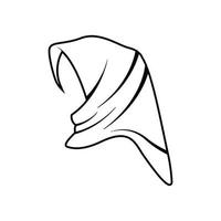 Hijab-Logo-Icon-Design-Vorlagenvektor vektor