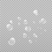 genomskinlig vattenbubbla vektor