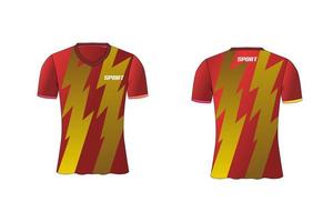 Jersey ist ein gemeines Sport-T-Shirt-Design für Fußball-, Basketball- und Volleyballmannschaften vektor