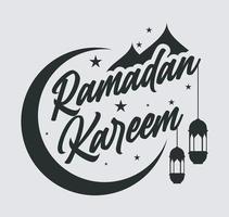 Ramadan Kareem-T-Shirt-Design vektor