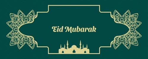 muslimisches fest eid mubarak hintergrund vektor