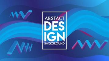 Retro-abstrakte Mischhintergrund-Designvorlage mit violett-blauem Farbverlauf vektor