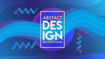 Retro-abstrakte Mischhintergrund-Designvorlage mit violett-blauem Farbverlauf vektor