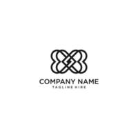 liebe logo design abstrakt zeichen symbole initialen brief typhografie monogramm vektor