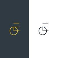 e und o anfänglich basierendes Logodesign. modernes, minimales Logo im serifenlosen Schriftstil vektor