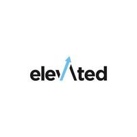 elevate modern logotyp vektortypografi för nedladdning vektor