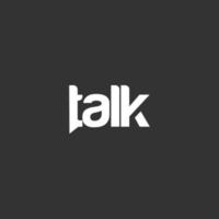 Talk-Logo-Vektor moderne Illustrationsgrafik vektor