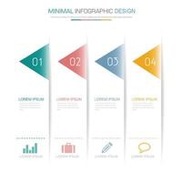 affärsinfografisk mall konceptet är cirkelalternativ steg med fullfärgsikon kan användas för diagram infografdiagram affärspresentation eller webb, vektordesignelement illustrationa vektor