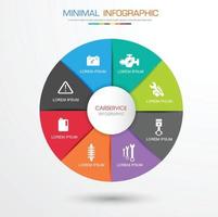 infographic flache Vektorgestaltungselementillustration für Netzfahne oder -darstellung verwendet vektor