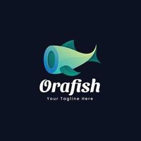 Logo-Vorlage für frischen Fisch vektor