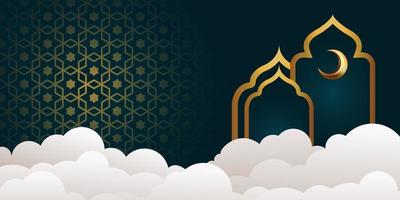 Ramadan Kareem Banner Hintergrund Design Illustration vektor