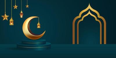 ramadan kareem banner bakgrundsdesign illustration vektor