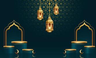 Ramadan Kareem Banner Hintergrund Design Illustration vektor