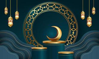 Ramadan Kareem Banner Hintergrund Design Illustration vektor