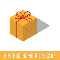 Geschenkbox. isometrischer Vektor