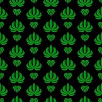 många blad av cannabis eller marijuana vektor