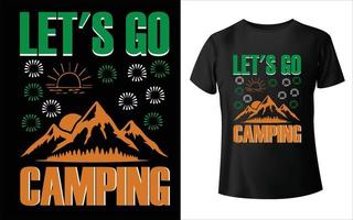 Camping-T-Shirt-Design, Camping-Vektor, Camping-Vektor, Lizenzgebühr Dies ist mein Wander-T-Shirt-Design. Vektor, vektor