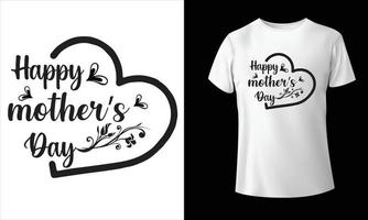 glückliches Muttertags-T-Shirt, Muttertags-T-Shirt-Vektorkunst, Mama-Vektor, vektor