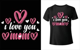 T-Shirt-Design zum Muttertag. Mama-Vektor, Vektorgrafiken, Mama-T-Shirt-Design vektor