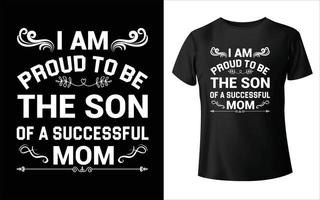 glad mors dag t-shirt, mors dag t-shirt vektorkonst, mamma vektor, vektor