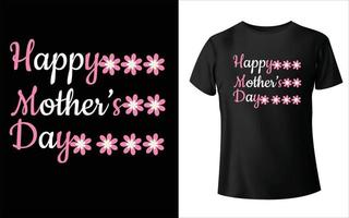 Fröhliches Muttertags-T-Shirt-Design, Muttervektor, Muttertags-T-Shirt-Design, Muttervektor, vektor