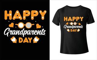 glad morföräldrar dag t-shirt design, morföräldrar vektor