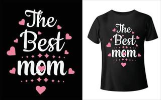 T-Shirt-Design zum Muttertag. Mama-Vektor, Vektorgrafiken, Mama-T-Shirt-Design vektor