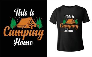 Camping-Vektorlizenzgebühren, Camping-T-Shirt-Design, Liebescamping vektor