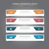 Business-Infografik-Vorlage mit Symbol, Vektor-Design-Illustration