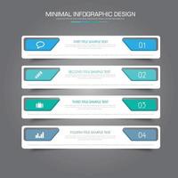 Business-Infografik-Vorlage mit Symbol, Vektor-Design-Illustration