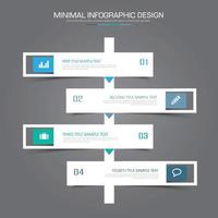 Business-Infografik-Vorlage mit Symbol, Vektor-Design-Illustration vektor