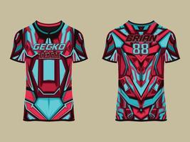 abstraktes Vektordesign des Gaming-Jersey-Clubs vektor