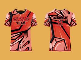 abstraktes Vektordesign des Gaming-Jersey-Clubs vektor