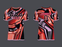 abstraktes Vektordesign des Gaming-Jersey-Clubs vektor