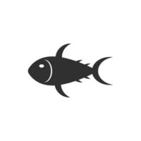 Fisch-Icon-Vektor. Meereslebewesen, Flüsse, Aquarien und andere. einfache flache Vorlage vektor