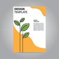 flyer broschüre poster go green natur modernes design vorlage abstrakter geschäftsdruck vektor
